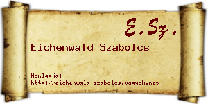 Eichenwald Szabolcs névjegykártya